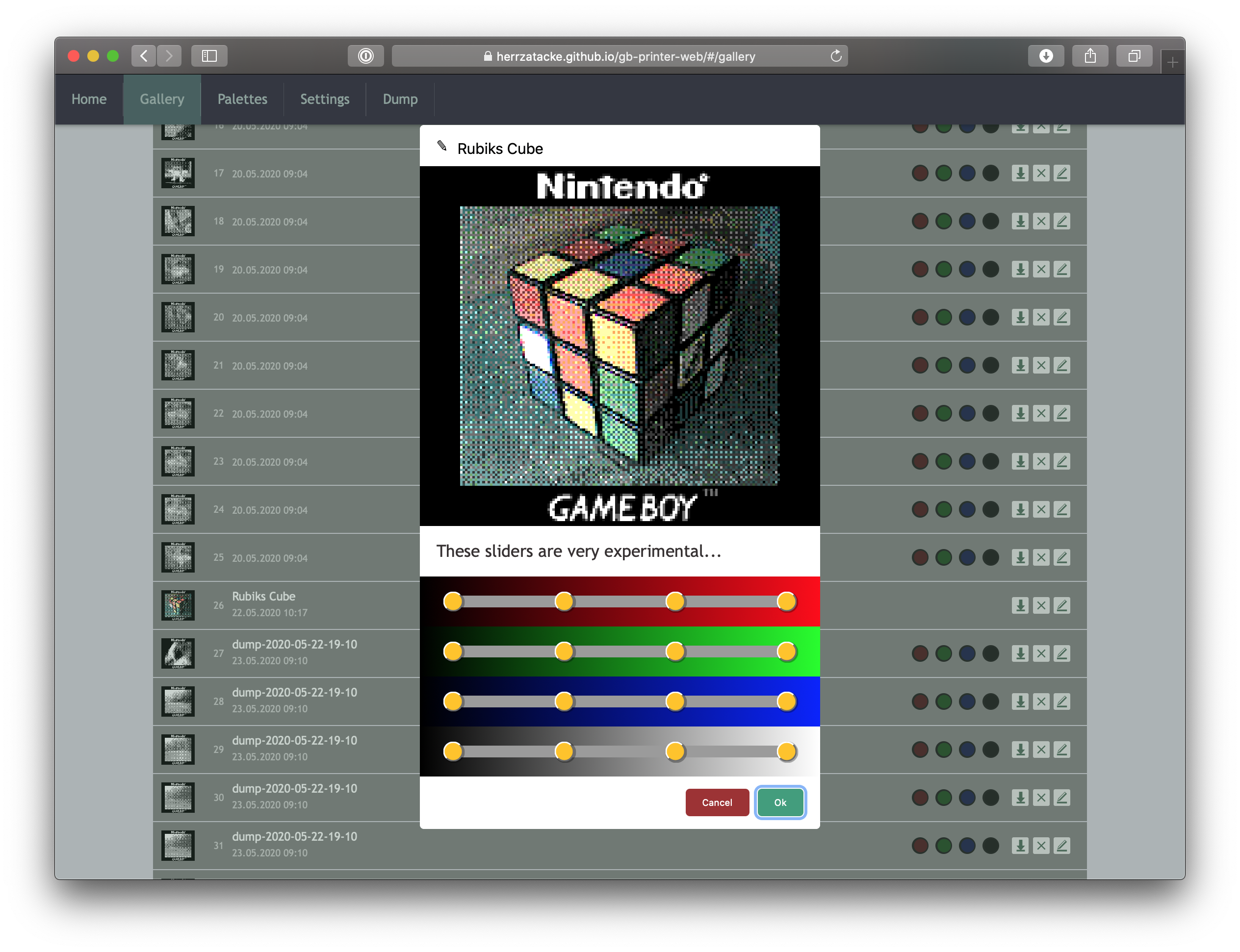 New website for decoding Game Boy Photos