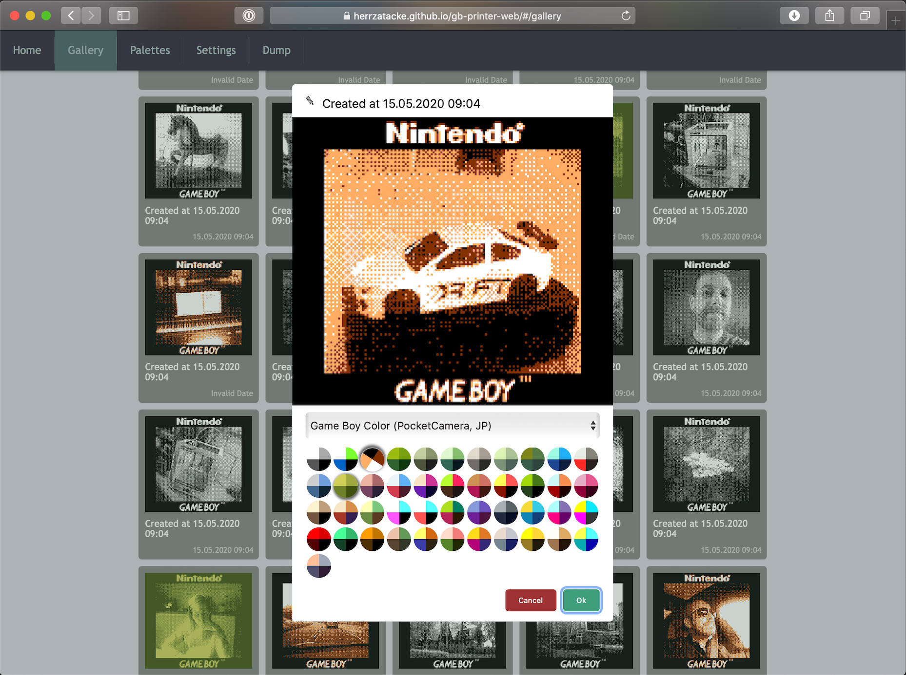 New website for decoding Game Boy Photos